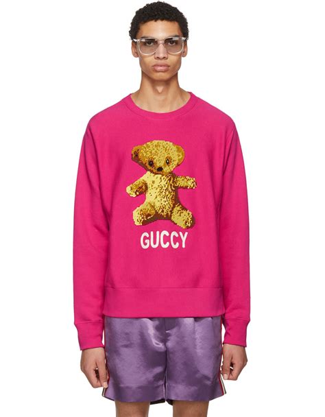 gucci shirt bear|gucci guccy teddy bear sweatshirt.